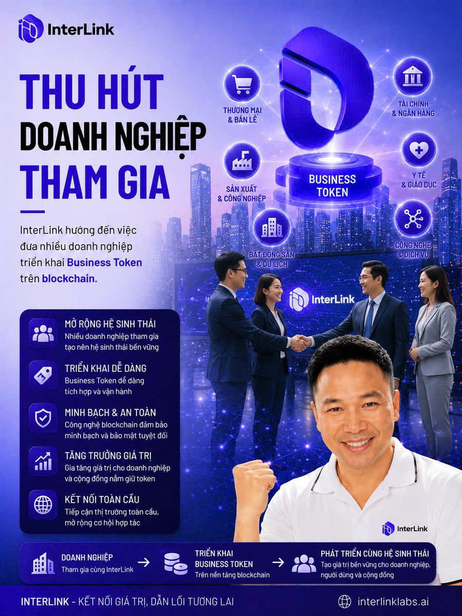 khoa280320's tweet photo. InterLink hướng đến thu hút nhiều doanh nghiệp triển khai Business Token trên blockchain, mở rộng khả năng số hóa tài sản, gia tăng ứng dụng thực tiễn và thúc đẩy sự phát triển của nền kinh tế số.
#Inter #ITLG #ITL
#InterLinkSeoulPrivateMainnet https://t.co/5JXRKZiGSU