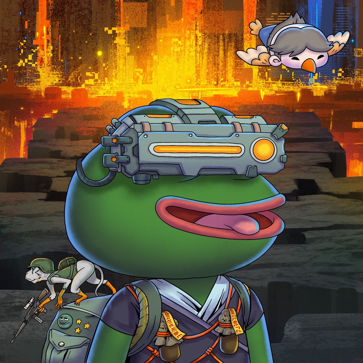 pepe様☆ Swept some @PepeExplorers 🔥 art Seen @jed_131 get some so I had