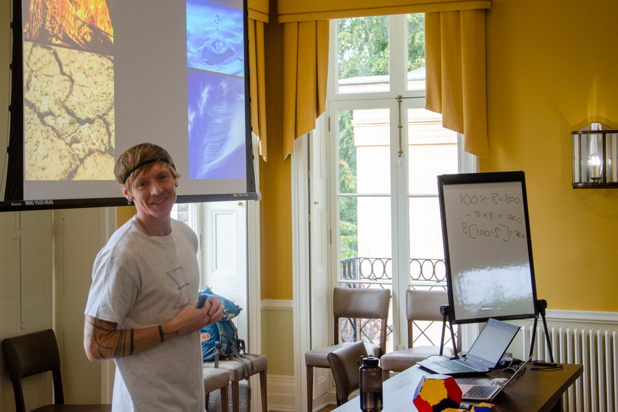 PTIEducation's tweet photo. Our Maths keynote speaker at The PTI Subject Enrichment Residential was @tomrocksmaths who gave a fascinating talk which included Platonic Solids, Countdown and Penalty Shootouts #PTIRes https://t.co/5zo5MyItYT