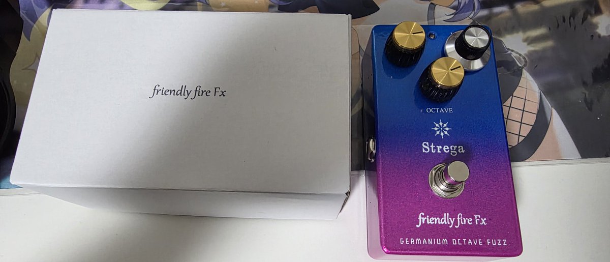 my new gear FriendlyFireのオクターブファズ（Strega）をはやぴ