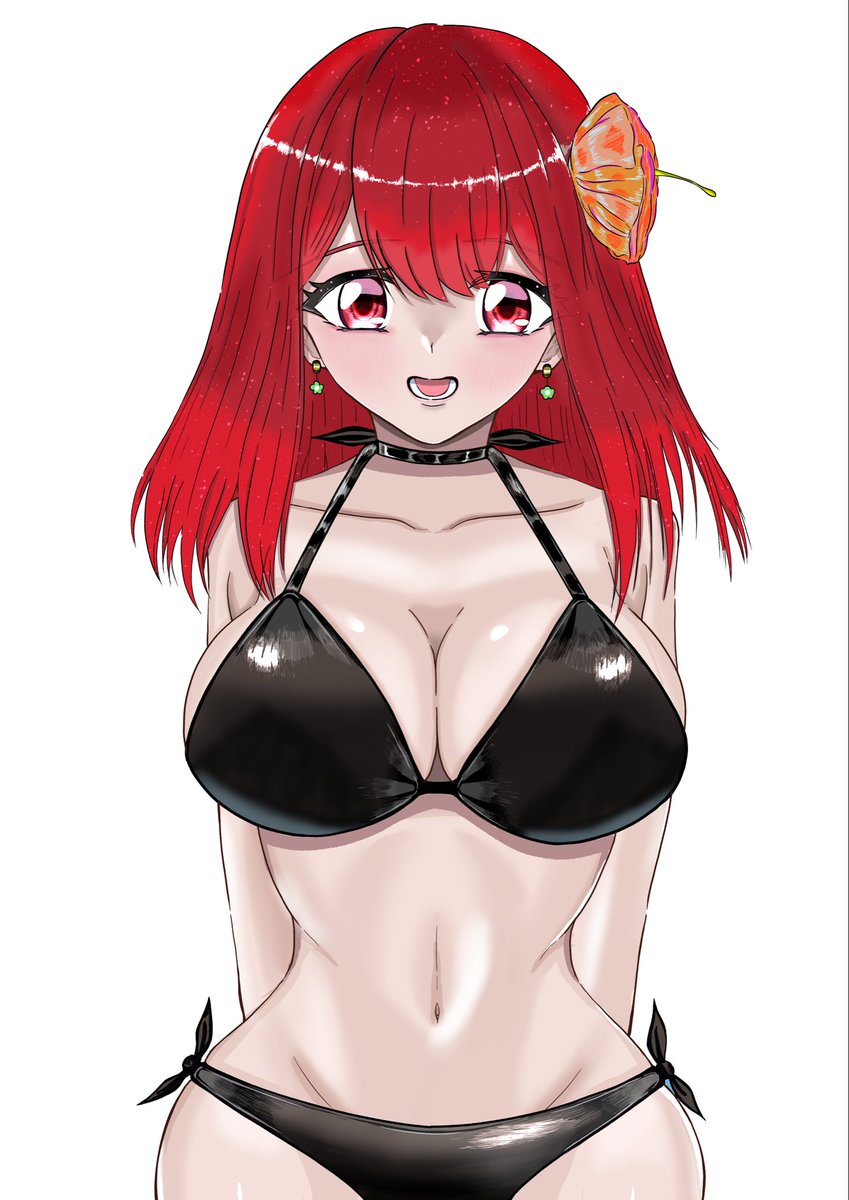 ohage_it's tweet photo. 間に合わなかったので
過去絵の背景無しversionを
#ビキニの日　#ビキニスタイルの日 https://t.co/qEC2NwDuMC