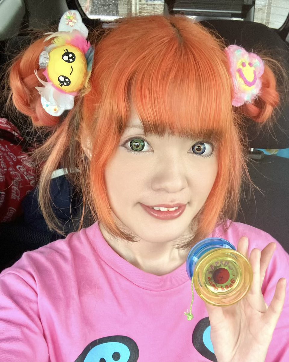 suzu_queen's tweet photo. 今日ヨーヨー練習会行くから髪まとめたいけど毛先の黒見せられる可愛い髪型ないかな～と思っていろいろ試したらセーラームーンヘアになった🌙✨

練習会お疲れ様でした～🎶
#石川ヨーヨー練習会 https://t.co/YCyW3dc3Ja
