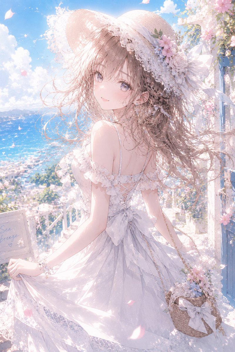 m_a__iit's tweet photo. 「海風に咲く、君の微笑み」
#フリーアイコン #AIイラスト https://t.co/c4WMcluAFl