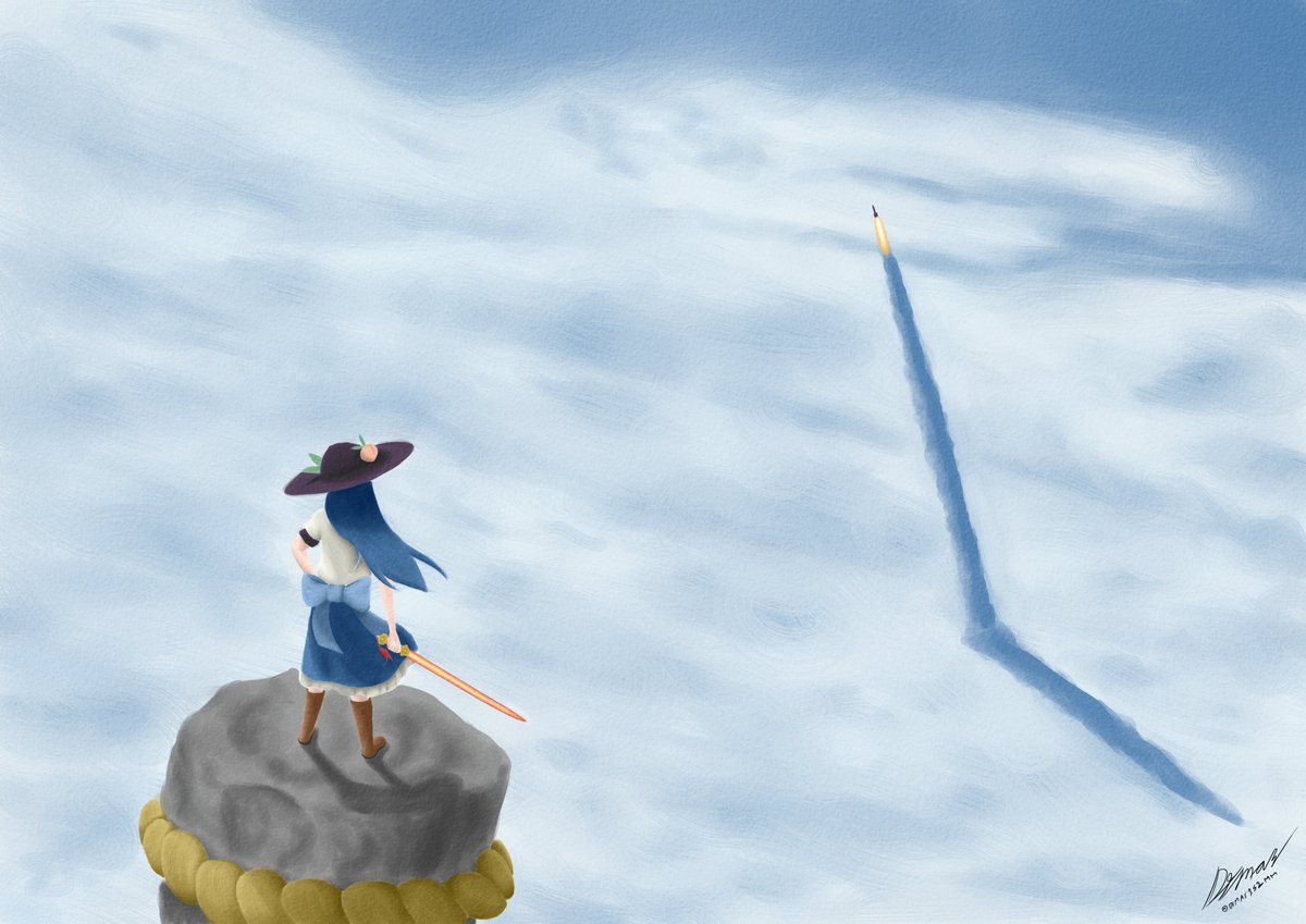 dimas152mm's tweet photo. Heavens Below the Karman Line

#東方Projectㅤㅤㅤㅤ 
#比那名居天子 https://t.co/EfFSArP22Q