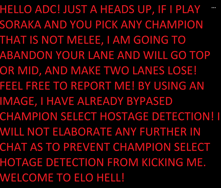 ftslaika's tweet photo. @drewlevin just had this player post an imgur link in lobby and ruin the game. reporting in both lobby and in-game did not activate hostage intervention. this system does not work https://t.co/KcDPKYa7AJ