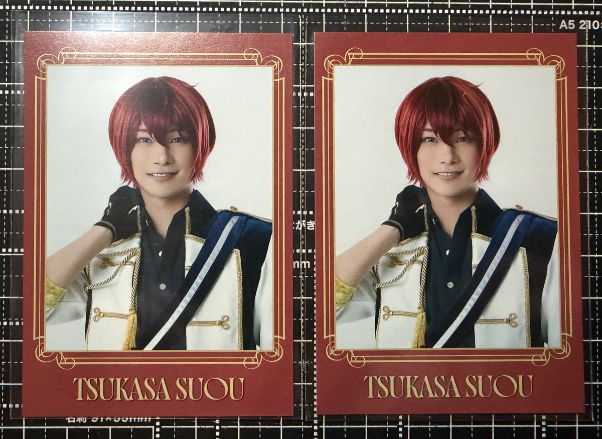 m3_emusan's tweet photo. 【交換】 あんさんぶるスターズ STAGE あんステ Requiem from Knights 返礼祭

譲）ランダムブロマイド ランブロ
ランダムチェキ風カード
司 

求）レオ

7/5 休憩中、終演後などに現地受け渡し可能 https://t.co/e3znfwKYZu