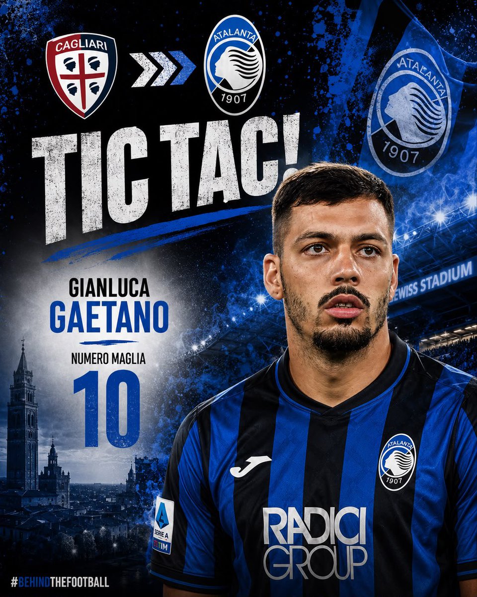 william_romano9's tweet photo. 🚨✅ TIC TAC! @Atalanta_BC 

Gianluca #Gaetano sarà un nuovo giocatore dell’#Atalanta, il centrocampista arriva dal Cagliari, pacchetto da 15Mln contratto fino al 2031 a circa 1.5Mln a stagione.

#Calciomercato #BehindTheFootball https://t.co/xEKLOlNPuY
