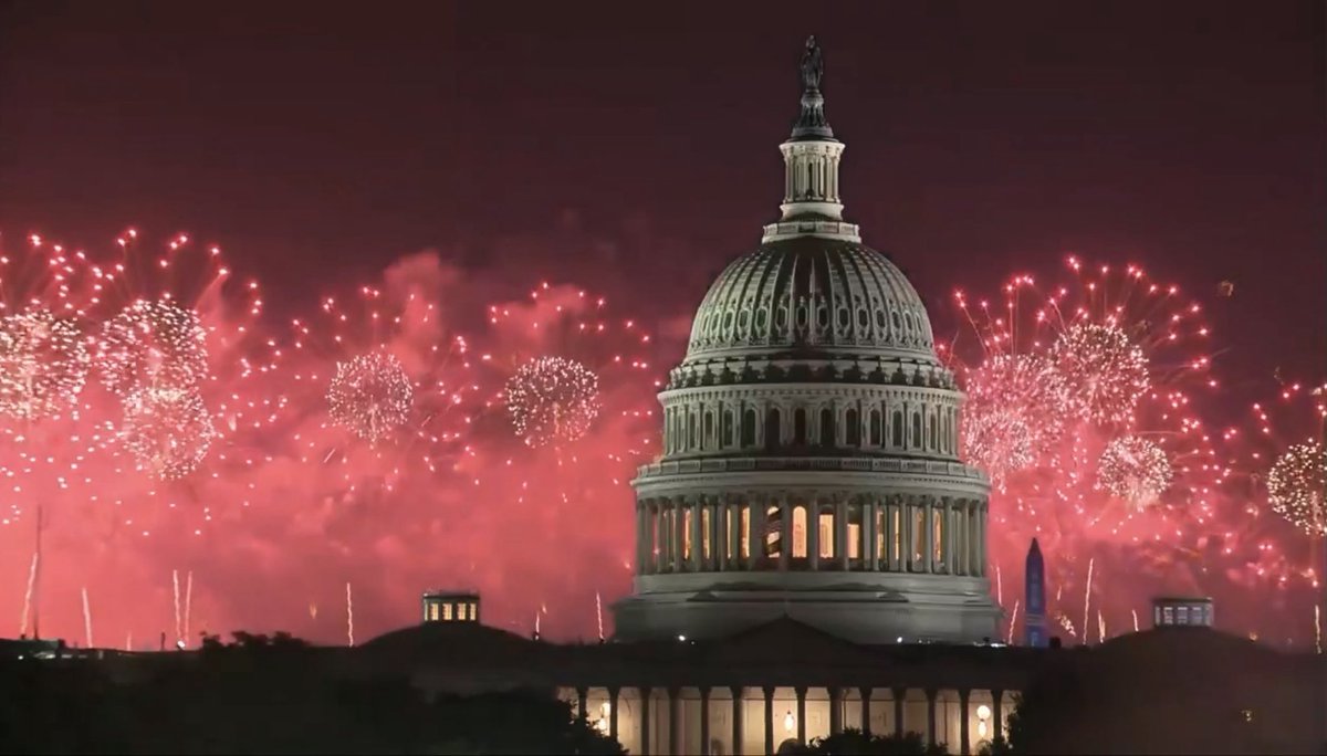 bridgettwagner's tweet photo. One of my favorite shots from tonight! #America250 https://t.co/WJGDm4nvj1