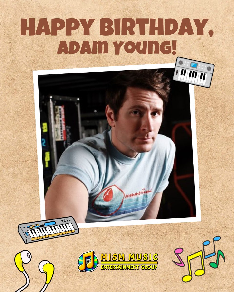 MISMMusic's tweet photo. Happy Birthday to Adam Young of Owl City! MISM Music wishes you a wonderful day filled with joy and great music. Have a fantastic celebration! https://t.co/i2coRPSg4c