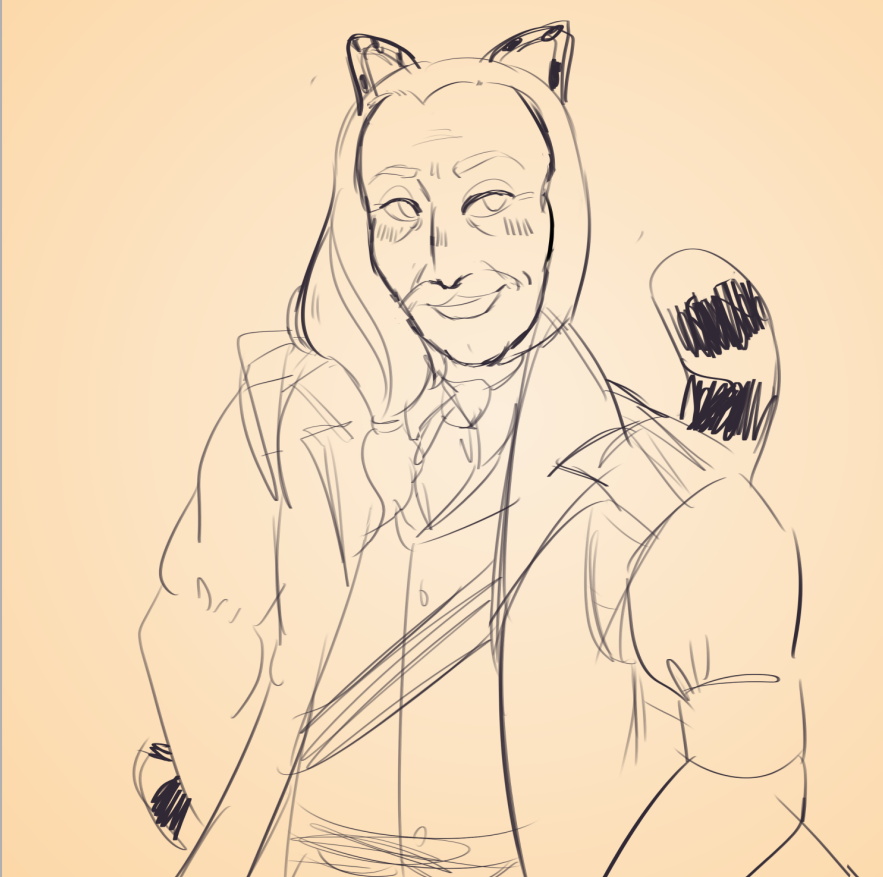 whtsyrgltch's tweet photo. stupid catboy. i draw you to cope with my misery playing mgs1 #revolverocelot https://t.co/jS42GUI8of