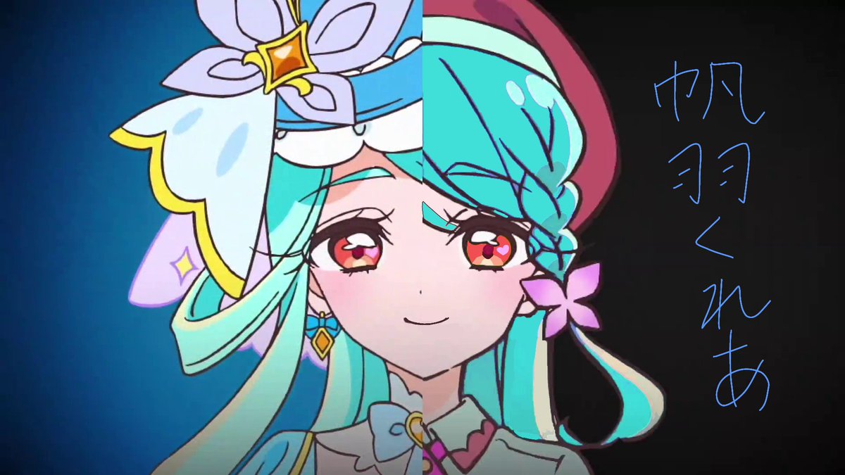 MA1sn28's tweet photo. #名探偵プリキュア
 #キュアエクレール

キュアエクレール候補 4名
やってる人いたらすみません

髪色、目の色変えてみた

(染め方雑なのはご了承ください)

くれあちゃんとれいちゃんの口も書き換えています

眉の位置輪郭的にはくれあちゃん濃厚ですがこう見るとしるくさんが似すぎでは？ https://t.co/ssdh2Oeodv