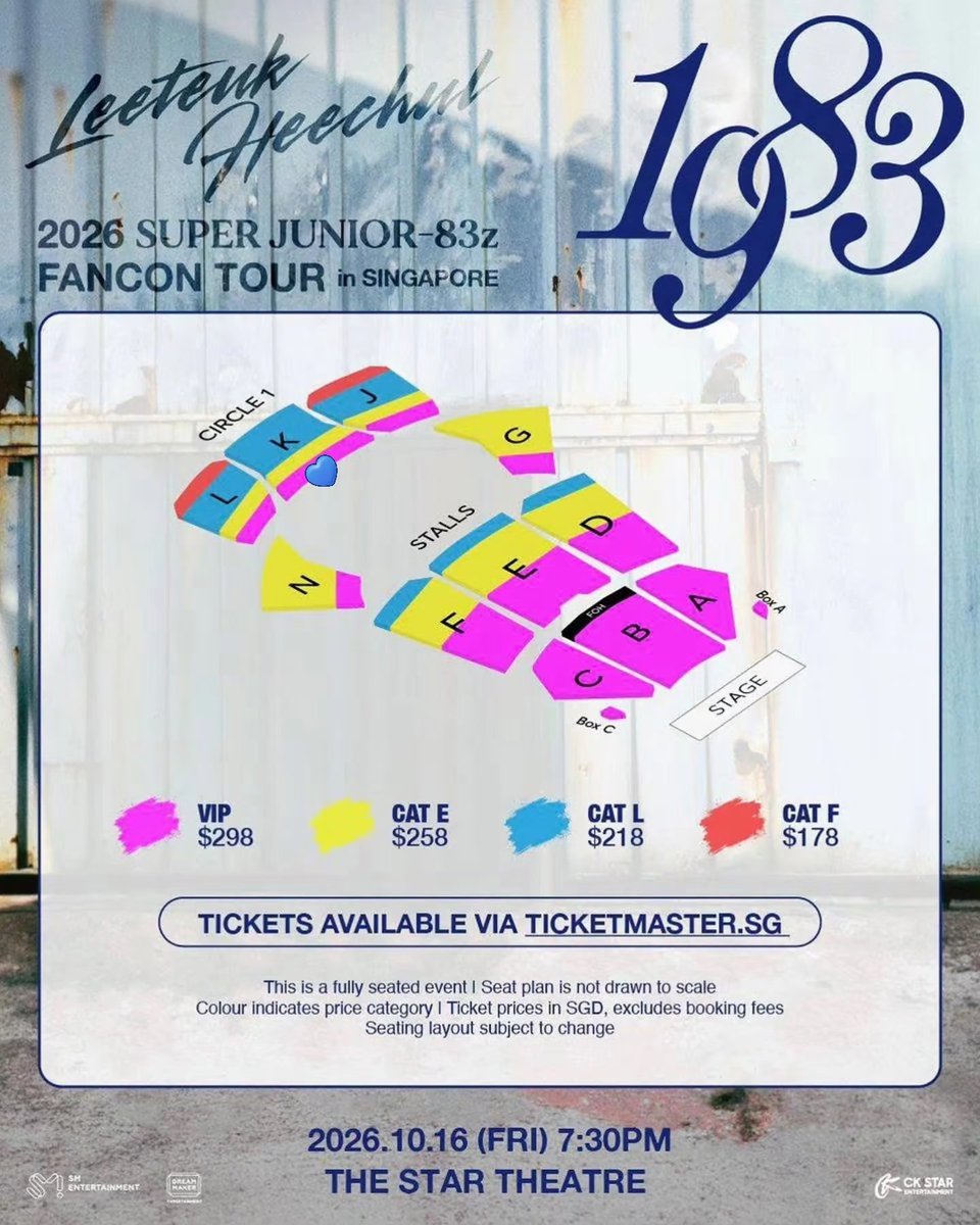 aTwoELF's tweet photo. [WTS / LFB] 
2026 Super Junior - 83z (Leeteuk Heechul) FANCON TOUR [1983] 

Singapore 🇸🇬
1x Cat K Row KB middle seat
HK 🇭🇰
1x 1399 Blk B Row G
Bangkok 🇹🇭
1x VIP 710 Row F <7

Selling at original price 
Accept : PayPal / HKD / RMB /WOW Pass KRW https://t.co/c1zhOvNDuS