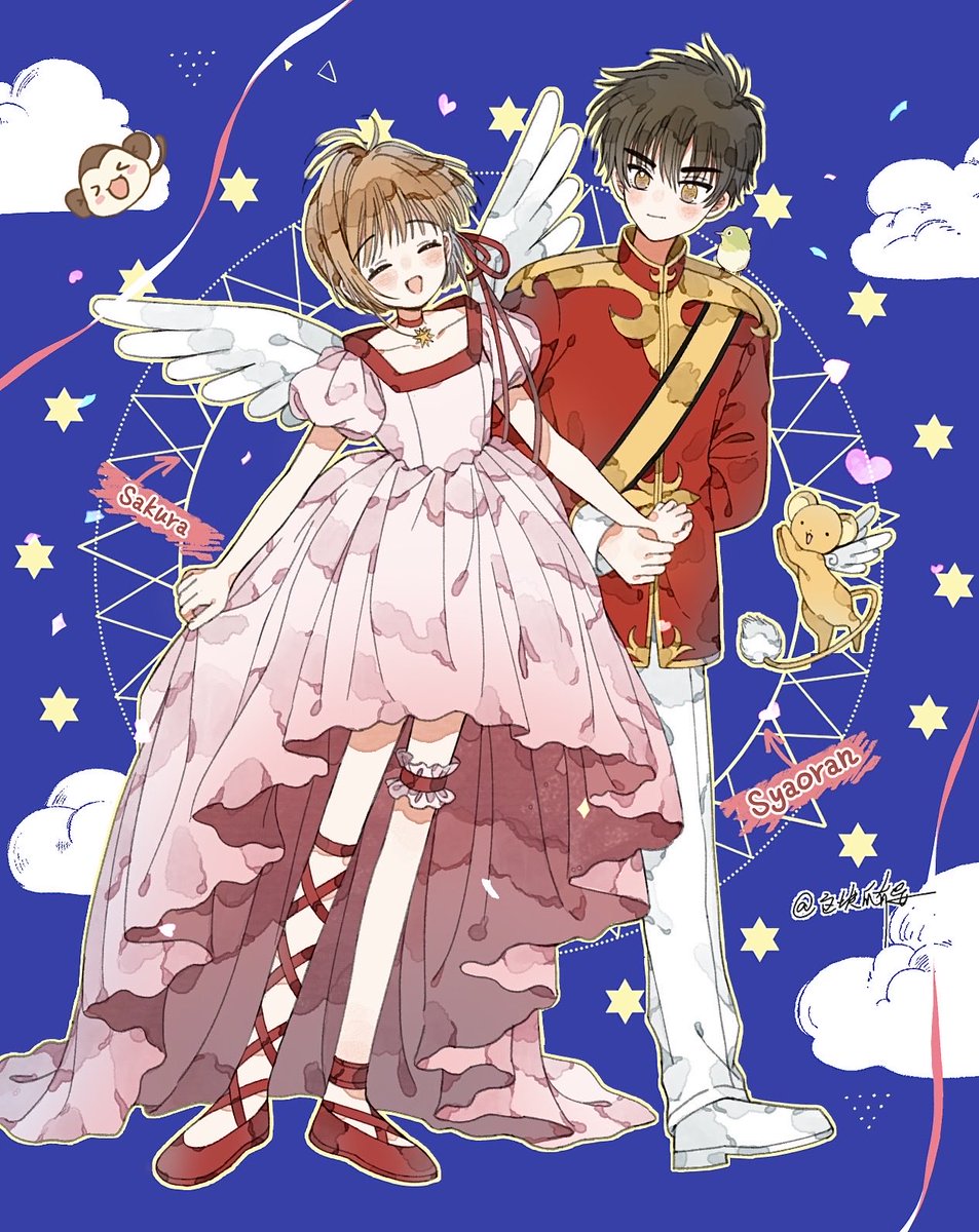 _urikoo's tweet photo. #カードキャプターさくら #李小狼 #木之本桜  #魔卡少女樱 #樱狼 #木之本樱 #绘画过程 #水彩 
【绘图日记】瓜の100张水彩
-Day5-
🪽｜“我最喜欢的人是小狼哦！” https://t.co/kjs9tdGr1f