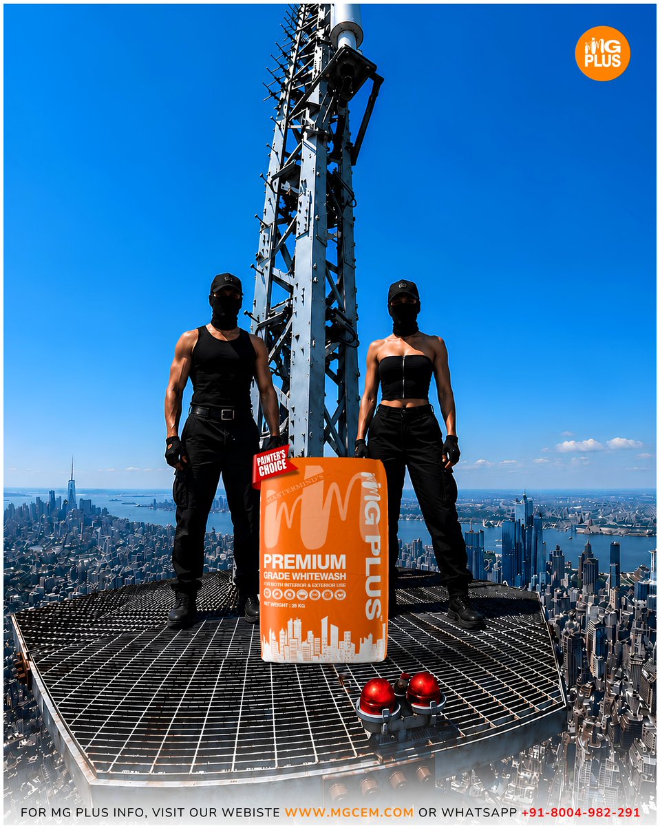 MGCEMWHITEWASH's tweet photo. Take Your Walls to New Heights with MG PLUS Premium Primer 🚀🧡

India's No 1 Premium WhiteWash pMG CEM (Replacement Best White Cement) &amp; Premium Powder Based Cement Primer or No 1 White Wash in India.
MG PLUS Info; whatsapp me https://t.co/qCWskDr9wN https://t.co/GOr02nZJVp https://t.co/AKshLmTFGE