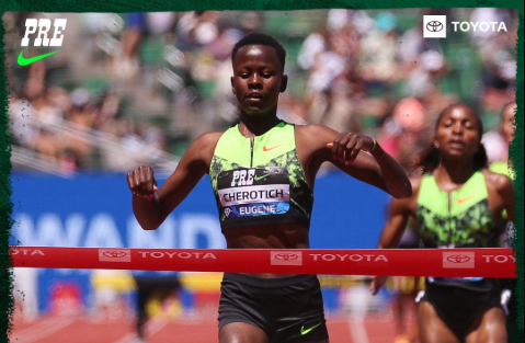 K24Tv's tweet photo. Faith Cherotich secures season’s first Diamond League triumph in Eugene.

Read the full story here: https://t.co/oJaIi5LzNu https://t.co/YFaKOnD00Z