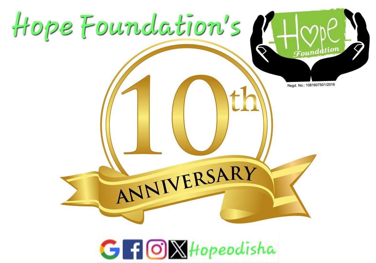 hopeodisha's tweet photo. Today marks exactly 10 years of Hope Foundation.
A massive thanks to our incredible team, volunteers,mentors & supporters who made this journey possible.Your dedication drives our mission every single day.
Thank you for walking this path with us.
#10yearsofhope
#hopefoundation https://t.co/VTxIP5HDB4