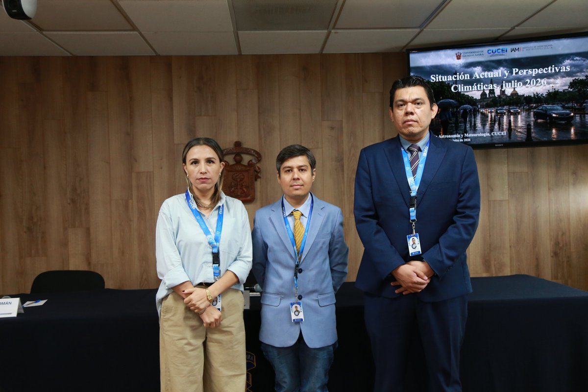 udegcucei's tweet photo. 🌧️🌡️ Especialistas del @IAM_UdeG prevén un mes de julio con lluvias abundantes en el oriente del estado, mientras que en gran parte de la entidad las temperaturas serán más elevadas que los registros históricos. ☂️

Conoce más aquí: 👇
https://t.co/66nWJ1t0Tl https://t.co/7vjSuHfRFo