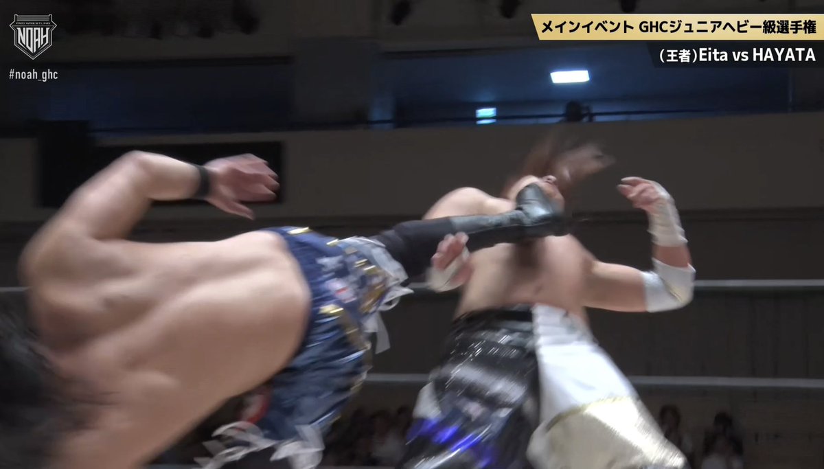 0925689's tweet photo. NOAHジュニア、最高だった🔥！
今日もNOAH楽しかったあ✨
#noah_ghc
#wrestleUNIVERSE https://t.co/U29uKOP7se