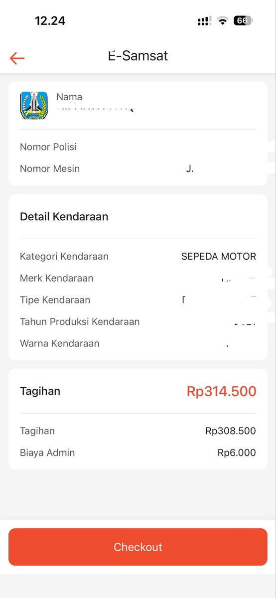 lanarevma's tweet photo. abis melakukan adegan dewasa alias bayar pajak motor HAHAHA

baru 2 kali ini bayarnya lewat shopee ajaaa gausah ke samsat lagi, sat set banget ga sampe 5 menit udah selesai, e-TBPKP nya juga tinggal download aja 🫶🏻

kenapa ga dari dulu aja yaakk taunya kalo bisa bayar lewat shopee 😭
