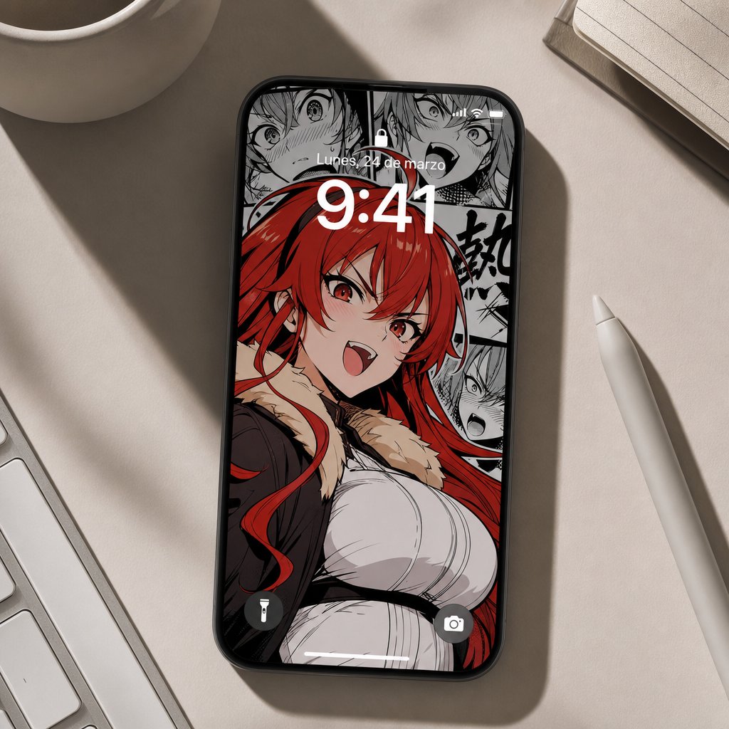 Design4p0's tweet photo. Eris Boreas Greyrat, la impetuosa y hábil espadachina pelirroja conocida como "Mad Dog". - Mushoku Tensei: Jobless Reincarnation - Wallpaper Fanart 
#AIイラスト 
Apoya dejando tu ❤ y 🔁 https://t.co/8rFYc8T7QK