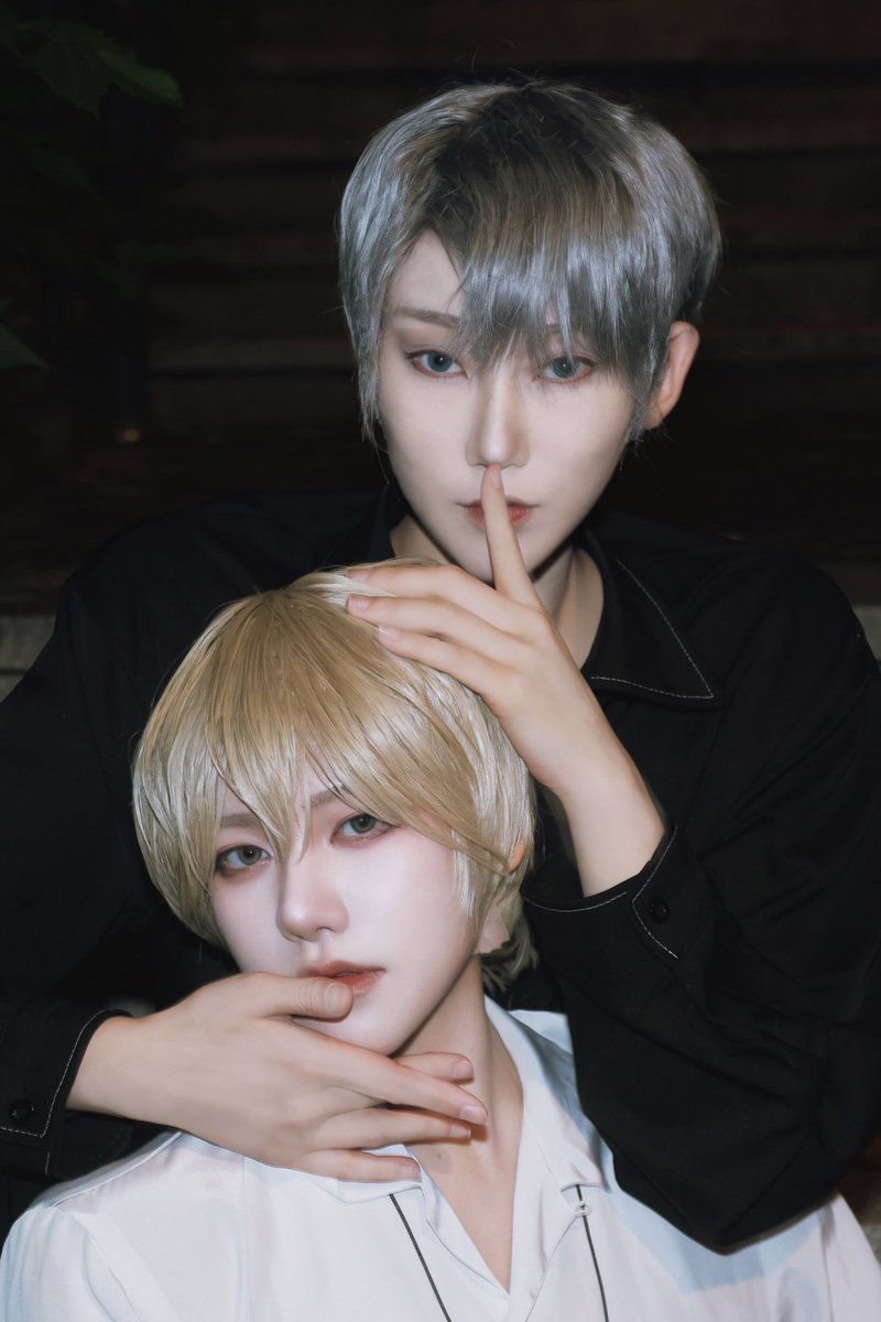 SINA0v0's tweet photo. 브이틱x테스타 
청려&amp;문대 콜라보 화보 공개

청려-@until_cos 
문대-@SINA0v0 https://t.co/0UiCHcrOfH