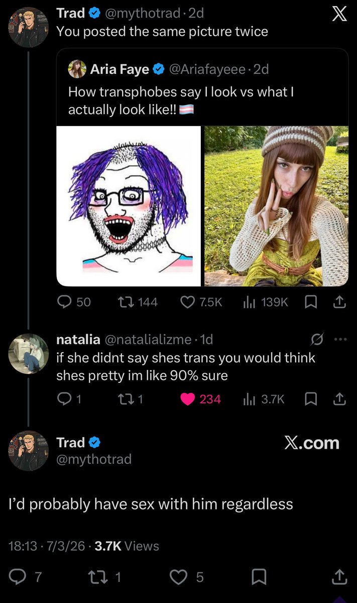 transphobe cope 🏳️‍⚧️🏳️‍⚧️ tweet media