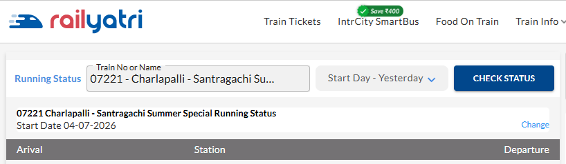 SparkElevate_Su's tweet photo. Train #07221 running late by More then 3hr's.South Eastern Railway all trains are late.The misery of the people here is due to the train problem. South eastern Railway disgusting service. @AshwiniVaishnaw
@serailwaykol @kgprail @drmhowrah @RailwaySeva
@RailMinIndia @railcomplaint https://t.co/GPKuM1lere