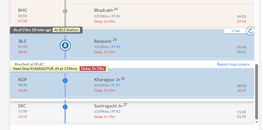 SparkElevate_Su's tweet photo. Train #07221 running late by More then 3hr's.South Eastern Railway all trains are late.The misery of the people here is due to the train problem. South eastern Railway disgusting service. @AshwiniVaishnaw
@serailwaykol @kgprail @drmhowrah @RailwaySeva
@RailMinIndia @railcomplaint https://t.co/GPKuM1lere