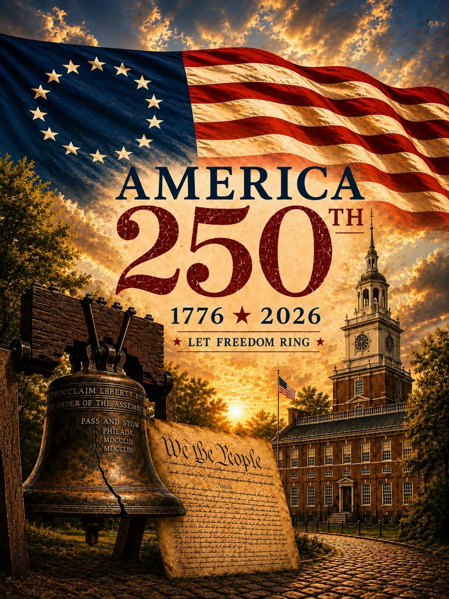 AxelMars_'s tweet photo. Happy 250th Anniversary of Independence, America! – Saturday, July 4th, 2026! 🇺🇸🇺🇸🇺🇸 https://t.co/A212LNuvJP