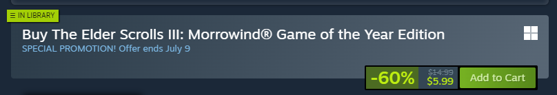 DesparityTV's tweet photo. @pukicho Morrowind is $6! :) https://t.co/2Pnrbo8eiv