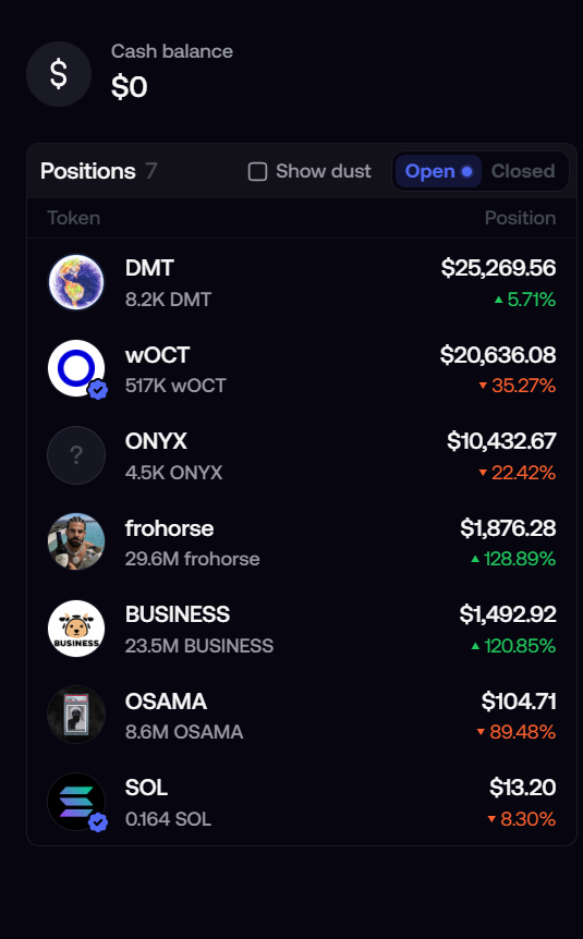 clocktoss's tweet photo. This trader DCA'd solana:FMpbX9EBjGUgjeUZMmvzTMuu8ZViZJMNsAwQBKGXpump and is now highly profitable on FOMO, leaving not even enough money in the account to sell. Who are they and what do they know? https://t.co/2qvDD8QZvS