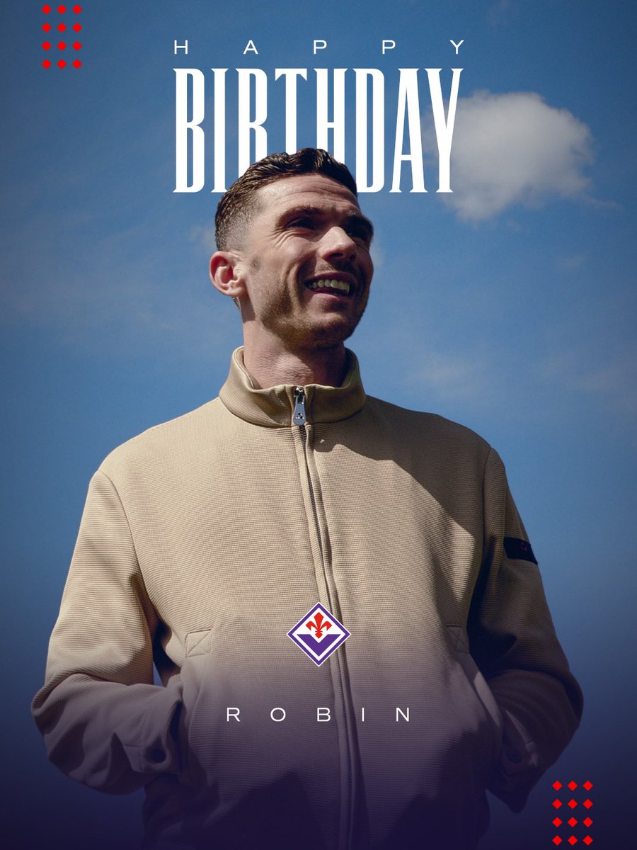 acffiorentina's tweet photo. Buon compleanno, Robin💜⚜️ https://t.co/I0vNqJzTZA