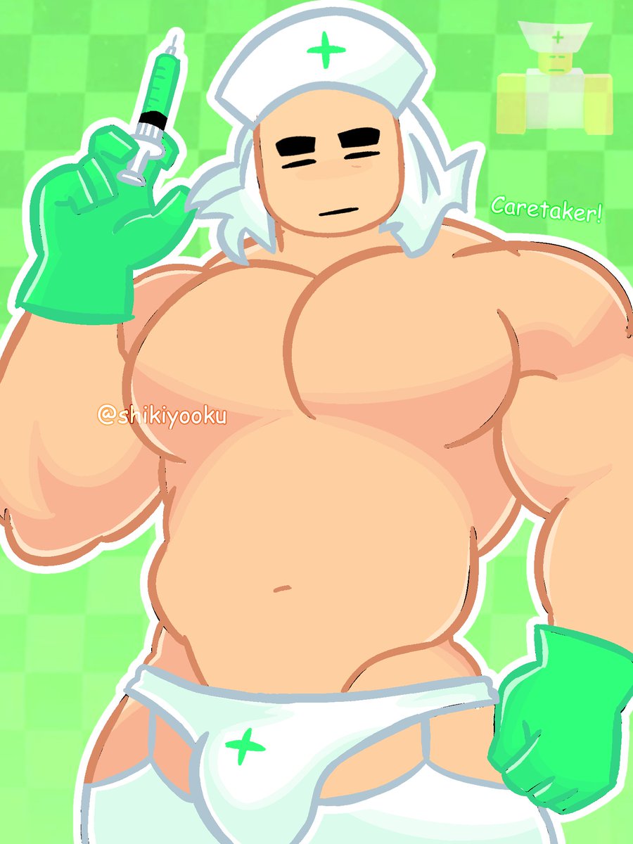 shikiyooku's tweet photo. caretaker from die of death #bara https://t.co/mDfg8v6cqE