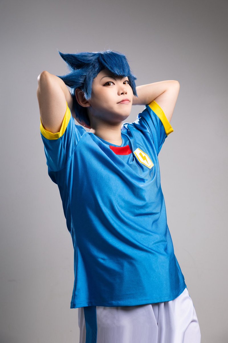 Purin_Aradomo_'s tweet photo. Cosplay⚠️ ⚽️⚡️ 🐸

ひねくれもののイタズラっ子。

📸：@HiroWat0504
#筋通しイレブン #アラどもコス https://t.co/BKXTCavMLa