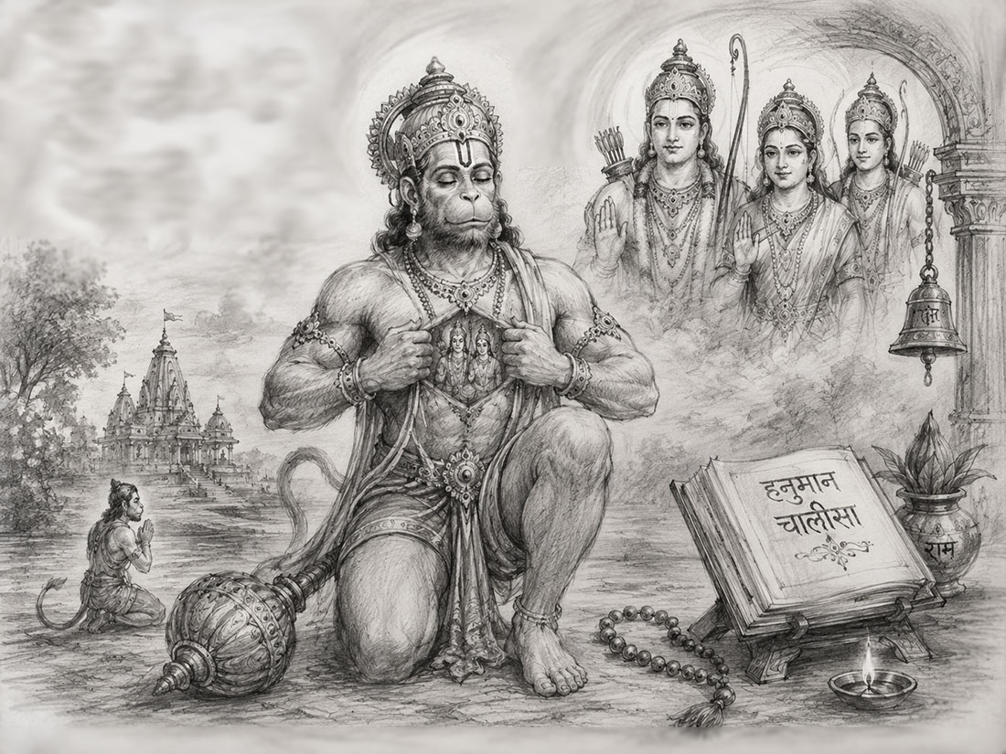 Balaganpathi's tweet photo. The Glory of Śrī Hanumān , A Sacred Path That Demands Reverence

Among all the deities worshipped in Sanātana Dharma, Śrī Hanumān occupies a unique position. He is the embodiment of unwavering devotion, absolute strength, perfect humility, supreme intelligence, and flawless Brahmacharya. His life teaches that true power is born not from ego, but from complete surrender to Śrī Rāma.

For this reason, the worship of Śrī Hanumān should never be approached casually. Many people assume that Śrī Hanuman worship is simple because temples are abundant, Śrī Hanuman Chalisa is widely available, and the Name of Śrī Hanuman is familiar to everyone. Unfortunately, this often leads people to underestimate the immense spiritual force associated with Him.

Śrī Hanumān is not merely a powerful deity who grants worldly wishes. He is a Mahāyogī, a Chiranjeevi, and the very embodiment of divine Brahmacharya. Approaching Him requires sincerity, humility, and purity of intention.

Śrī Hanuman Sādhana Requires Purity

Sakāma Śrī Hanuman sādhana is not an ordinary spiritual practice. It demands discipline in one's conduct, purity of body, purity of speech, and above all, purity of heart.

One who undertakes serious Hanuman worship should observe cleanliness, ritual discipline, and self-restraint. Since Śrī Hanumān represents perfect Brahmacharya, carelessness in personal conduct, indulgence in impure habits including impurity in character, or approaching the practice with arrogance or selfishness can become obstacles in spiritual progress.

More important than external purity is inner purity. The heart should be free from malice, deceit, jealousy, hatred, and the desire to harm others. Śrī Hanumān responds to devotion born of sincerity and surrender, not to manipulation or spiritual ambition.

Nāma Japa Is Different

The repetition of the Divine Name such as:

॥ श्री हनुमंते नमः ॥

is of a different nature.

Simple Nāma Japa does not require the same degree of ritual observance expected in formal sādhana. One may remember Hanuman ji in a simpler way. The Divine Name is always auspicious.

However, this does not mean that mental discipline or ritual purity becomes unnecessary. The nāma japa prescribed in every state (even sauch) is only prescribed for Mahāyogis. Their bodies are extremely pure and can bear the currents of powerful practice. An ordinary human doing such things with a snobbish attitude and stupidity will only succumb to the anger of Śrī Preta Rāja Sarkar, one of the divine attendants of Mahābali Hanuman.

Because Śrī Hanumān is the embodiment of purity and Brahmacharya, even Nāma Japa should be performed with respect. One should avoid chanting with impure intentions, anger, pride, vengeance, or the desire to control others. The mind should gradually become pure through remembrance.

Above all, one should honestly examine why one is chanting.

True Nāma Japa has no motive except love.

When the Name is remembered simply because one longs for the Lord, the practice becomes effortless and transformative. The highest form of Śrī Hanuman devotion is not bargaining with the Divine but loving Him without expectation.

Hanuman Chalisa Is a Powerful Spiritual Practice
The Hanuman Chalisa is not merely a devotional hymn.

Complete article is here :

https://t.co/Z2YypdD2lp