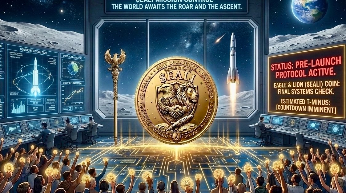 EALICoin's tweet photo. 🚀 THIS IS MISSION CONTROL. WE ARE GO-FOR-LAUNCH! 🚀
The stage is set. The community has gathered. In our lunar command center, all systems are green. The Eagle 🦅 and the Lion 🦁 are aligned, and the final systems check for the $EALI coin is PROTOCOL ACTIVE.
🔥 LAUNCHING TODAY! STAY TUNED. 🔥
This isn't just a launch; it's the roar and the ascent of a new global force. Don't let gravity hold you back. Prepare for liftoff.
🌎🤝🌕
#EALILAUNCH #EagleAndLion #CryptoCommunity #GemLaunch