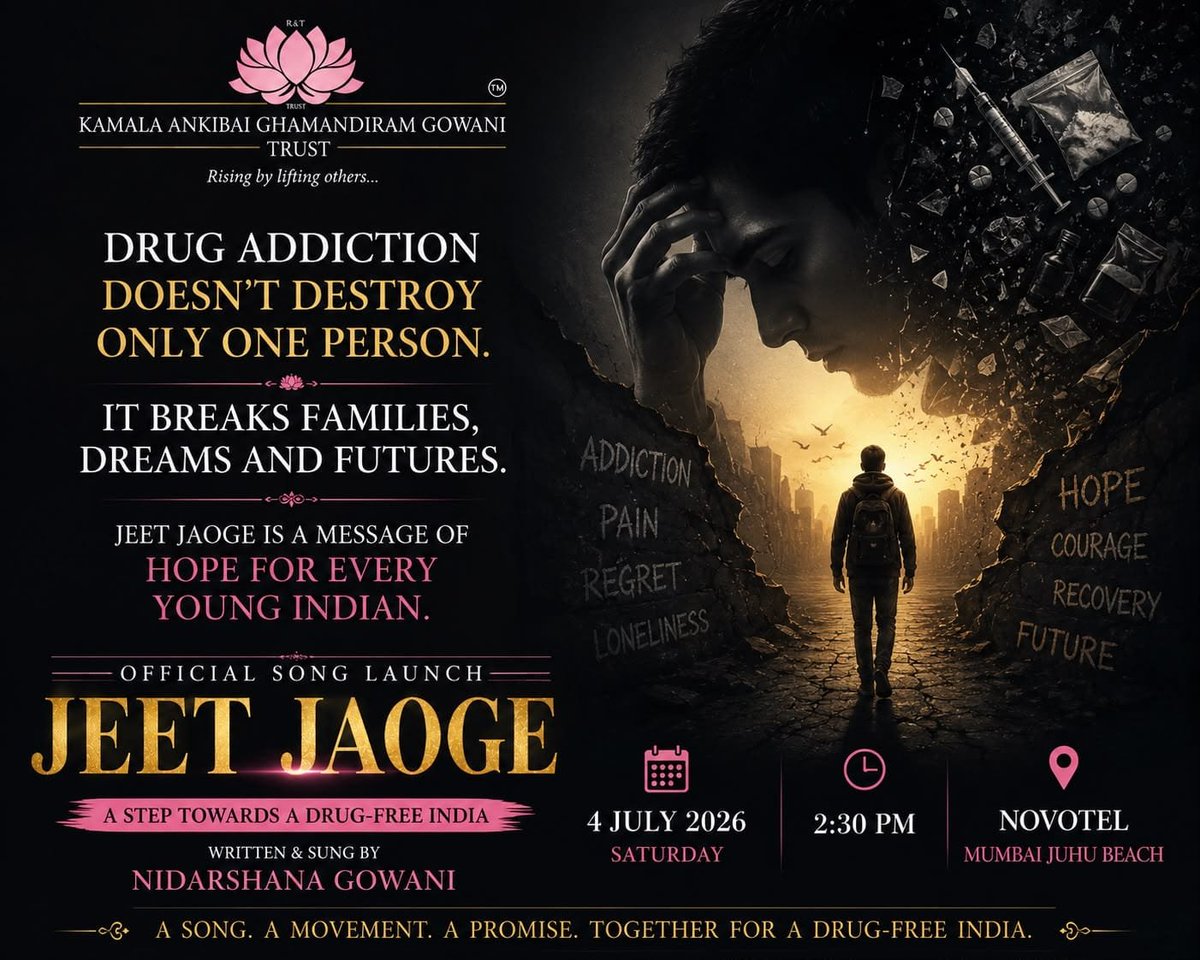 ArjunExplains's tweet photo. Every recovered life is a reminder that hope never gives up. @Nidarshana2207 @NMBA_MSJE @AmitShah @TrustKamala #JeetJaoge #KamalaSaysNo2Drugs https://t.co/q6m7mCZS2l