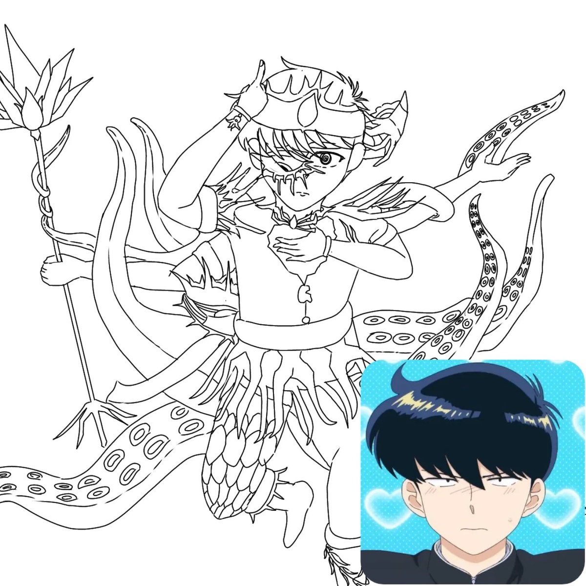 ElCapibara66660's tweet photo. "In another universe?... Hirose?" 
I have been addicted to Touhou 20 alot quite recently, and thus, something struck within me that
"Maybe, if I turn Nakamura into Touhou final boss, it won't be so bad" and here it is lol. 

#OkutoNakamura #Nakamurakun #Nakamura https://t.co/NbV89FPfX7
