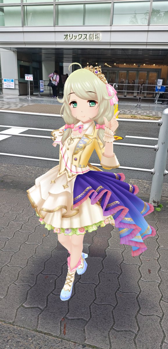 sumakyun73's tweet photo. こずえちゃん
夜も頑張ってね！

#デレステAR
#デレスポAR 

何となくシンデレラコレクションにしたけど
1枚目のSSR衣装基準？な色で
今のペンラの色と違うから違和感あるなw
依田さんも青緑っぽいカラーですしね https://t.co/yWgAxj2U5L