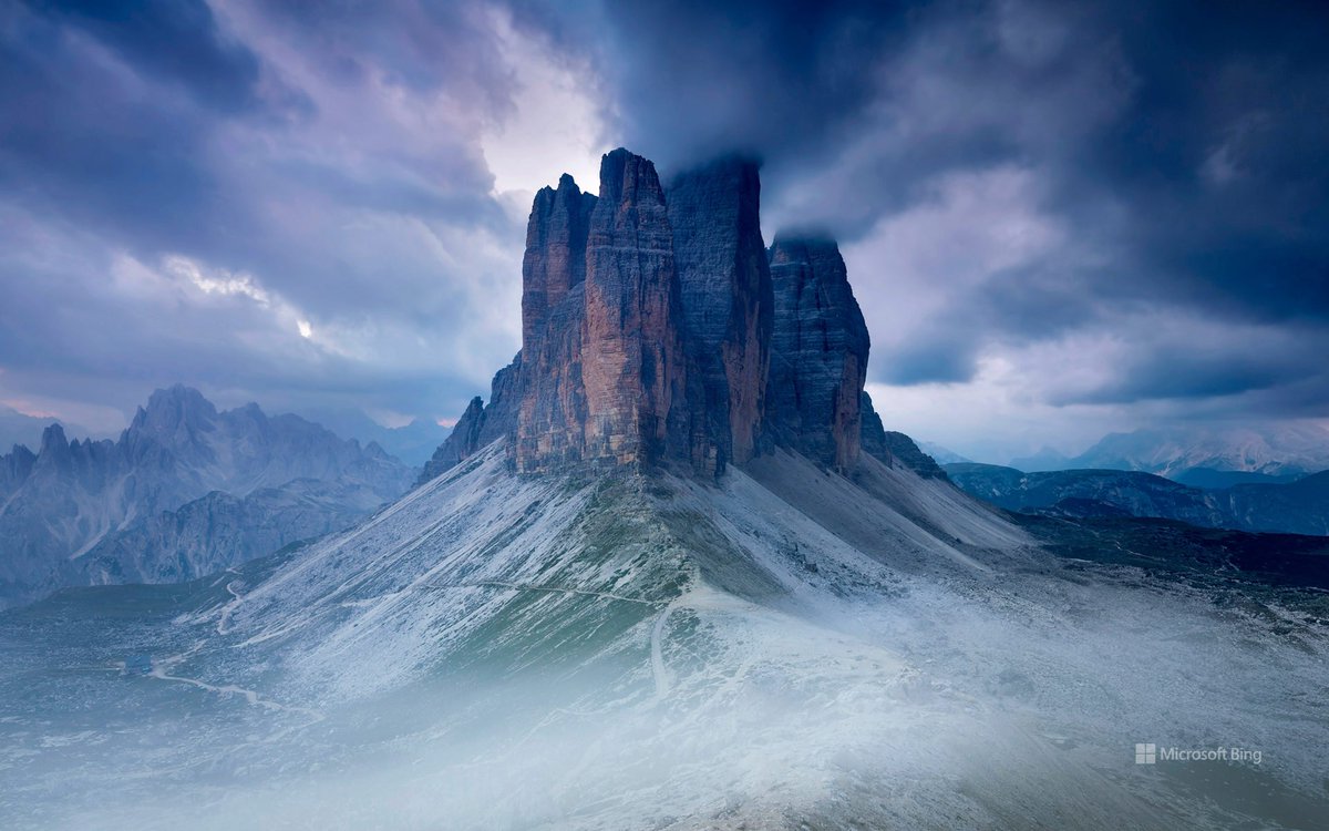 ed_lamon's tweet photo. Tre Cime di Lavaredo as seen from the Lavaredo Fork, Sexten Dolomites, Italy https://t.co/c9zFcY0fFl