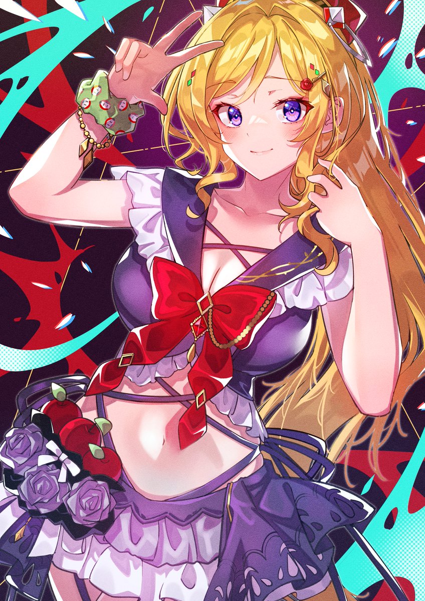 cruzango0510's tweet photo. アキちゃん🥰✨✨
フリフリかわいい水着💕✨✨
 #アロ絵 https://t.co/72whQpsblJ