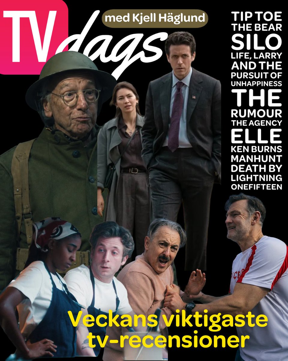 kjellhaglund's tweet photo. Mäktig vecka för drama-tv – The Bears slutsäsong, episk Silo-comeback, nya mästerverk av Russell T Davies (som jag önskar någon tvingade Agnes Wold att se) och Larry David tillbaka som … Larry David. Bland mycket annat: https://t.co/4oiJNxRfkE https://t.co/p3voTDwh9C