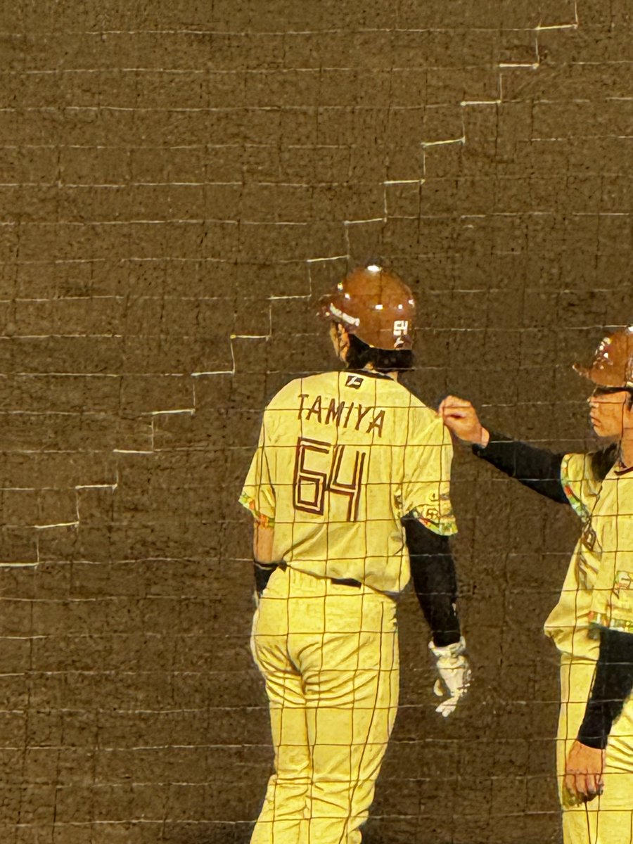 Aladdin_wrk's tweet photo. 代走で出てきて谷内コーチにユニフォームぴっ てされるゆあたそ
#lovefighters
#田宮裕涼 https://t.co/qP0avmhryi