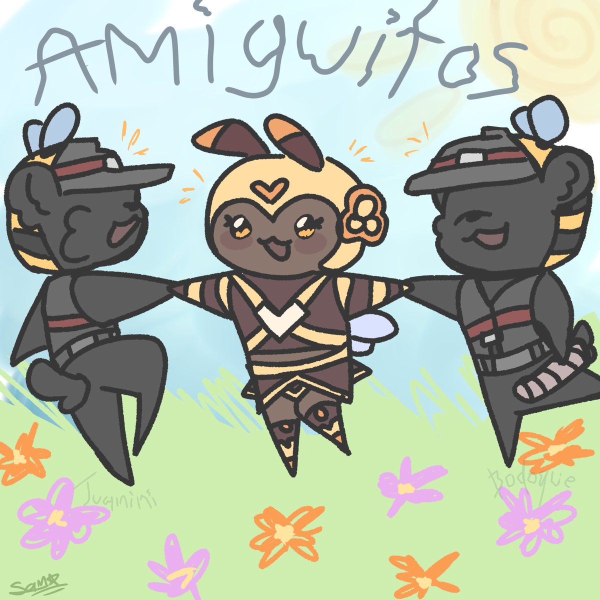 Sammangolover's tweet photo. Amiguitos :DD🐝🐝🐝
#qsmp2 #proyectocolmena #colmenaqsmp https://t.co/vtfMuqCUI6