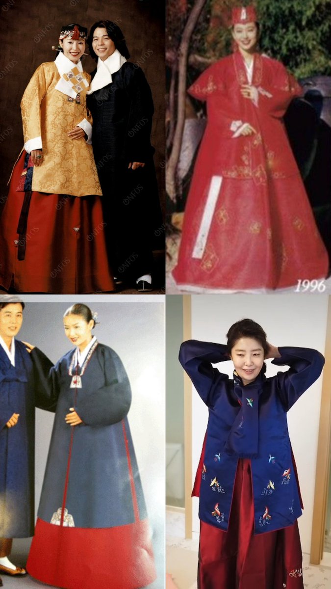 HanbokPantry's tweet photo. #한복 #Hanbok #韓服 #チマチョゴリ #우리옷 #Wuriot #Korea #韓流 #Kpop  #Hanbok_challenge
#Korean_hanbok_challenge

오랜만에 #한복_챌린지
90년대 명문가 규수분들이 혼수로 꼭했던, 원삼의 깃과 당의의 실루엣을 합친듯 한 이옷은 반두루마기 라고 합니다. https://t.co/Lx4aP5rxAF