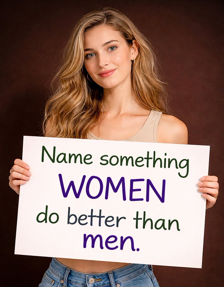 Jennifer55gt's tweet photo. Be honest…
What’s one thing women do better? 👀 https://t.co/y4Q4kQP8JM