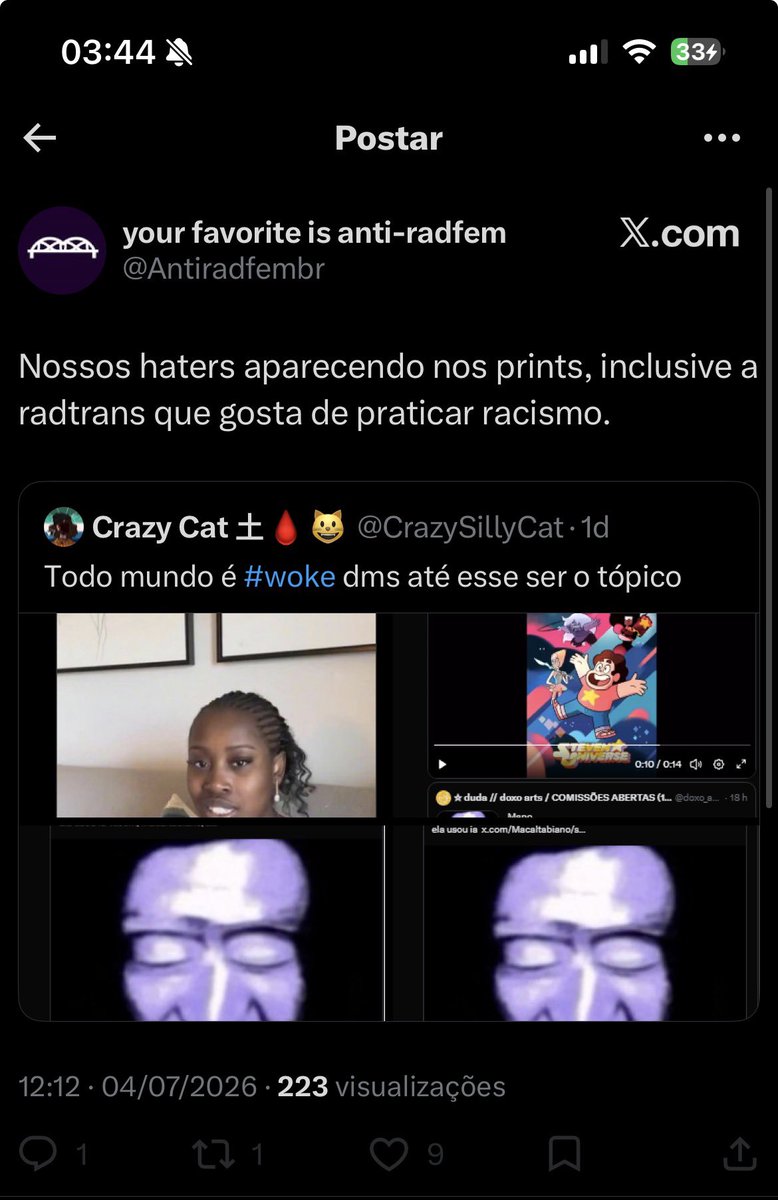 perlumes's tweet photo. ai queria mto 1 unidade de print de quando fui racista https://t.co/ZSMewtQX0M