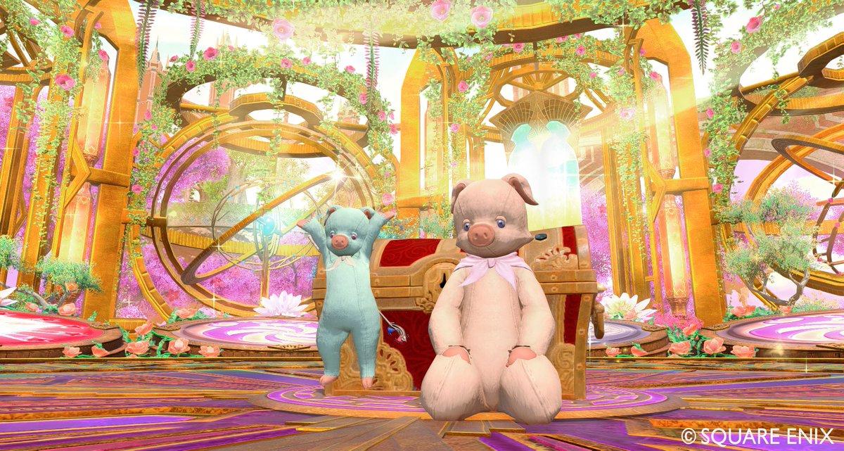 Shiny_Luna07's tweet photo. ぽんちゃんと地図S4行ったぶう～🐷🗺
2枚やって1枚目で最終までいけたぶひー🎉
めちゃ満足したぶうw

#FF14 #ララフェル #ポーキー https://t.co/jRtrwEG5PY