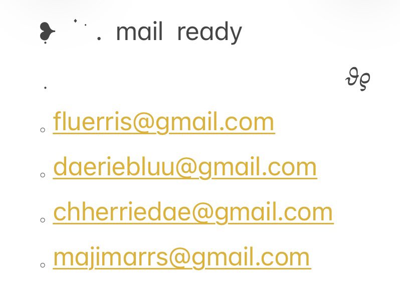 jennelrs's tweet photo. ❥  ֗   ݁ . Gmail พร้อมส่ง 4 mail  𓈒  price 25b. 🪽
⠀ ⠀    ྀི֗   new mail เมลสะอาด อายุ 20+  
ขึ้นแพ็ค ไม่ติดสิทธิ์  claim 24  hr 

dm  https://t.co/wdZNYnNfOc

#ขายเมล #เมลเปล่า #เมลสะอาด #ขายเมลเปล่า #เมลเปล่าพร้อมส่ง #เมลเปล่าราคาถูก https://t.co/gesoiOfiC4