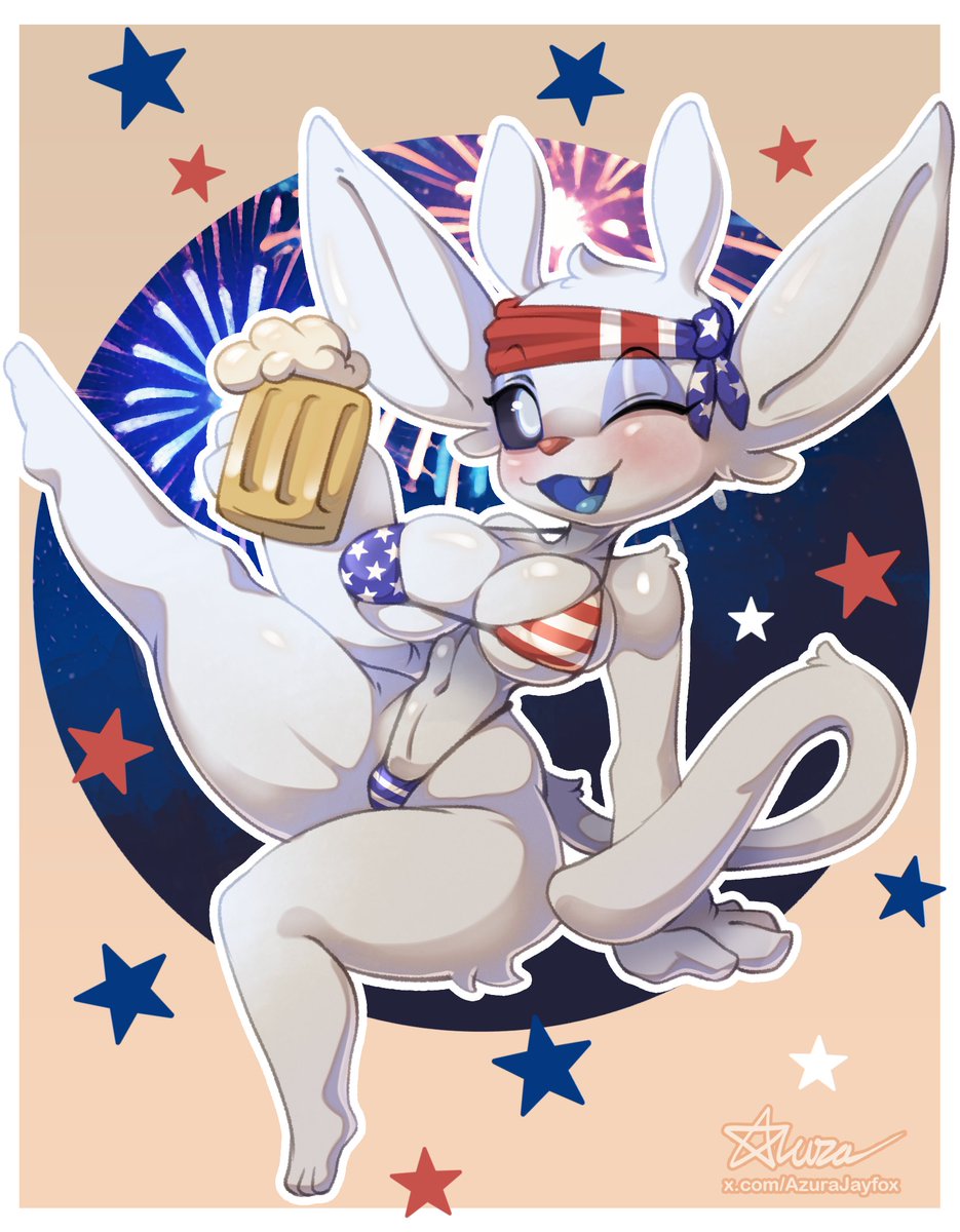 AzuraJayfox's tweet photo. Here One for of ya FreedomSpirit out there.(have a drink on me) 🍺🎇🇺🇸 https://t.co/dKI70G9xSM